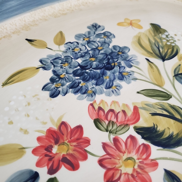 Large Pamela Gladding Vintage Platter Flora - Picture 4 of 10